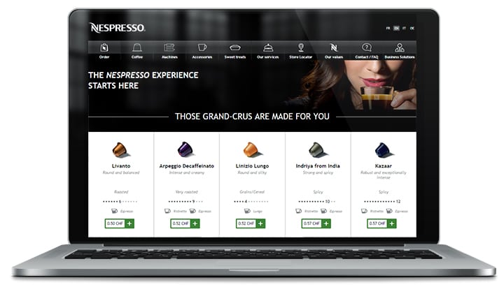 Guided Selling Personalized product recommendations at Nespresso.