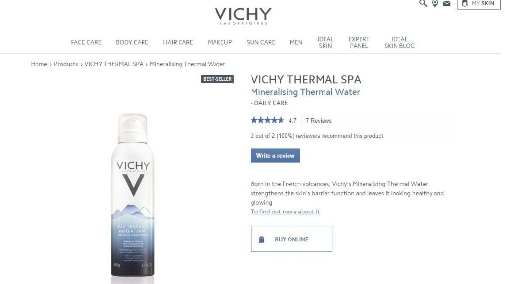Vichy skin care advisor final result