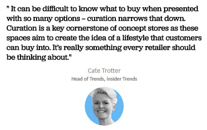 cate trotter insider trends on curated commerce