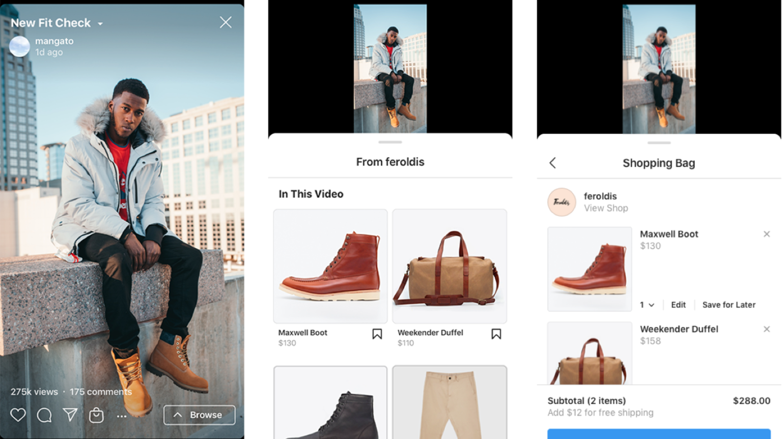 Instagram check out improves product discoverability and conversion. 