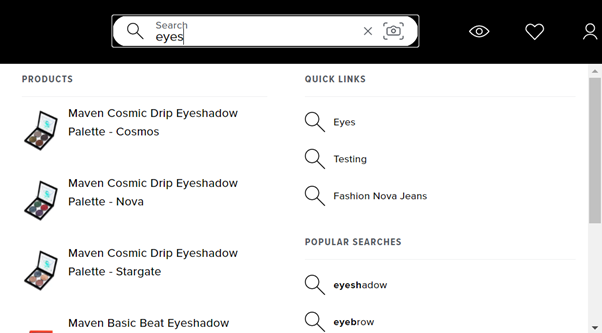 Importance of an intelligent search bar for ecommerce search and discovery.